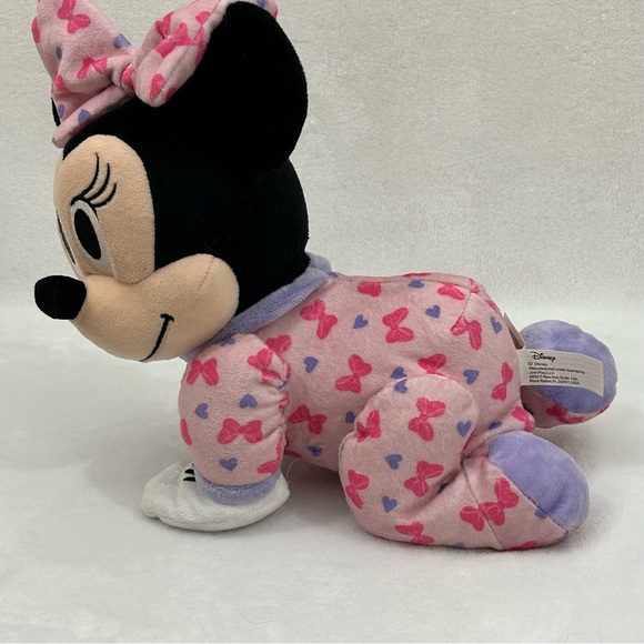 Fisher Price Disney Baby Minnie Mouse Touch Crawl Plush Toy Crawling Singing 10” - Picture 3 of 9